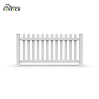 Easily Assembled Temporary Fentech Guardrail, 1x2m Temporary Barrier Panels, Plastic PVC Vinyl Temporary Fencing