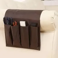2024 4 Pockets Storage Bag Sofa Handrail Tray Table Mat Couch Arm Rest Organizer Couch Table Top Holder Remote Control Organizer Bagfor couch table top holder