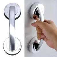 Bathroom Handrail Suction Cup for Bathroom Accessories Glass Door Handle Children Elder Strong Sucker Silver Hand Grip