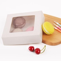 Custom Corrugated Kraft Paper Biodegradable Paper Cater Bulk Cake Pastry Box For Bakery And Divider Lids With Windows