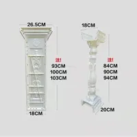 European Villa Roman Column Mold Modern Creative Garden Railing Molds Fence Balcony Guardrail Household Building Mold Decoration