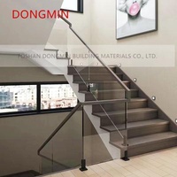 Modern Extremely narrow handrail surface Aluminum alloy handrail Glass aluminum alloy handrail surface Gold black Aluminum handrail sur