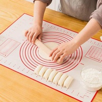 RSC Viable Silicone Pastry Mat With Measurement Non-Slip Silicon For Dough Rolling Mat Non-Slip Silicone Pastry Mat