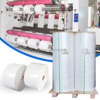 High Glossy White BOPP Jumbo Label Film Self Adhesive Paper PP White Polyethylene Sticker Stock PP Label Paper Jumbo Roll
