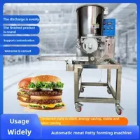 Small Scale Chicken Cutlet Octopus Meat Pie Pastry Beef Patty Forming Machine for Factory Use