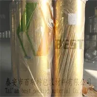 Decoration Golden Colored Metallized BOPP/CPP/BOPET Film China Manufacturer