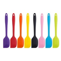 Gujia Viable Heat Resistant Colorful Baking Pastry Tools Bake Cake Cream Scraper Non Stick Silicone Butter Spatula