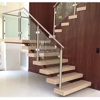 Stainless Steel Balustrades Handrails / Glass Stair Balustrades