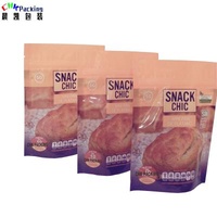 Flat bottom 25pcs food grade food grade bopp film black side moisture proof nylon one transparent holder up pouch for whey protein powder