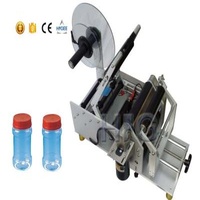 Hand syrup bopp labeling machine semi automatic adhesive stick