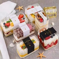 Baking Packaging Box Factory Cost Cut Piece White Pastry Baking