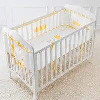 Crib Bumper Baby Bed Summer Breathable Universal 3D Sandwich Mesh Protector Baby Bed Infant Safe Crib Guardrail Enclosure