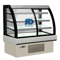 Wholesale Refrigerated Mousse Euro Style Cake Cabinet Display Pastry Single-temperature Cake Display Cabinet
