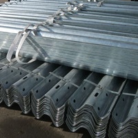 Hot dip galvanized steel highway guardrail,corrugated W beam