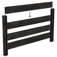 Aluminum Handrail Stair Picket Hand Railing Horizontal Metal Railing with Garden Railing White Color