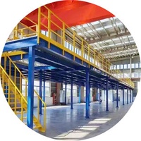 Steel Mezzanine Floor Pallet Racking System Certificate Stacking Racks Shelves Staircase Rack Storage Shelf Warehouse Loading