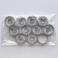 11 Pcs Cake Tools and Accessories Biscuit Mold Baking Pastry Tools Stainless Steel Christmas Biscuit Cake Decorating Tools Set