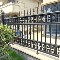 Aluminum alloy guardrail Aluminum art balcony guardrail fence Villa courtyard outdoor railing Simple