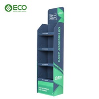Custom Pop Up Cardboard Products Display Racks Floor Pop Up Stand For Supermarket