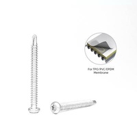 6.3x65 TPO PVC Ply Membrane Stainless Steel 304 Bi-Metal Torx Button Head Waterproof Screw
