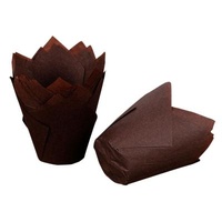 Custom Disposable Wholesale Tulip Cupcake Wrappers Liners Pastry Cup Baking Parchment Paper