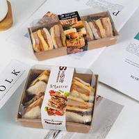 Clear Plastic Pastry Dessert Box for Sushi and Baby Food Embossed and Matt Laminated Versatile Plastic Packaging