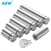 Metallic Hidden Clip-in Acrylic Handrail Glass Spigot Holder Clamps Standoffs Bolts Screws For Signs