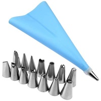 Viable Viable Cake Decorating Tip Tools and Pastry Bag with Spouts Set