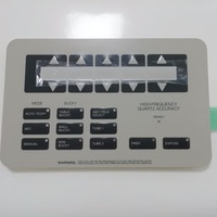 Non-tactile membrane switches with aluminum plate
