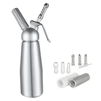 Baking Pastry Tools 500mlCream Gun Siphon Kitchen Whipped Cream Gas Foamer Gun Stainless Steel Tool Whipper Chantilly Dispenser Coffee Cake 231018