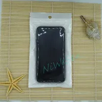 12x20cm 100pcs/lot Front transparent BOPP Pearl film ziplock bag - white lucency pearlised film pack phone case packaging sachet zipper seal
