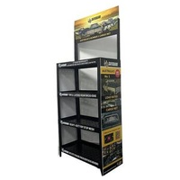 Custom Branded 4-Layer Plastic Display Rack Premium Design Display Racks