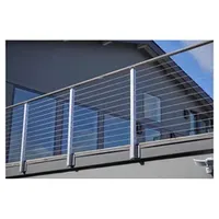 Outdoor Stainless Steel Wire Railing Rod Bar Railing Guardrails