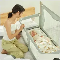 Bed Rails 3 In 1 Baby Guardrail Crib For 036Months Infants Safety Rail Fence Cot Cribs Adaptable To 230303 Drop Delivery Kids Maternit Otkbl