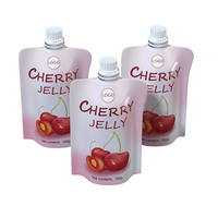 High Quality PET/BOPP Plastic Bags Disposal Stand up Pouch with Customized logo for Juice Jelly and Milk