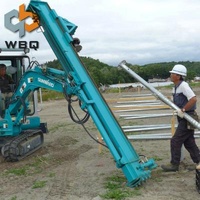 Pile drilling guardrail rig diesel hammer piling drive hydraulic machine driver