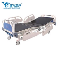 Chinese Health Care Triple Function Clinic Hospital Bed Supplier YONGXING A04-003 Foldable Medical Bed With ABS Guardrails