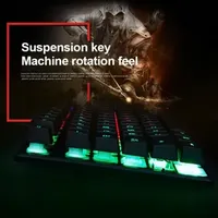 RYRA Gaming Membrane Keyboard Wired 104 Keys Keyboard With LED Backlit Waterproof Electronic Keyboard For Computer Laptop Gamer
