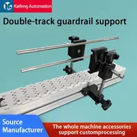 Conveyor Guardrail Bracket Round Bar Round Pipe Guardrail Fixed Support Clip Conveyor Line Baffle Edge Round Double Clamp Bracket Accessories