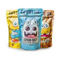 Custom Wholesale Peach Cherry Cheese Blueberry Toffee Swiss Sugar Skittles Corn Sugar BOPP Vertical Packaging