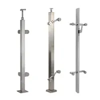 China Factory Contemporary Railing Custom Precision Stainless Steel Handrail Balustrade Post for Stair Safety Support