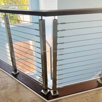 Contemporary Stainless DF Cable Fencing Wire Rope Railing Deck Handrail Handrail