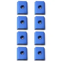 8pcs Workbench M6/M8 T Slot Nut Bolts T-track Slider Aluminum Alloy 30/45 Type Tracks Jigs Screw Slot Fastener Woodworking Tool