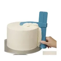 Baking Pastry Tools Cake S Adjustable Height Scraper Edge Smoother Diy Decoration Accessories Level Rotating Drop Delivery Home Ga Dhkxl