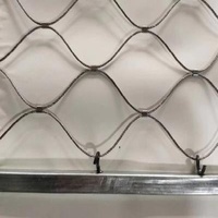Infill Balustrade Handrail Stainless Steel Cable Mesh Anti Corrosive Anti Rust
