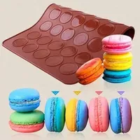 Baking Tools 48/30 Holes Non-Stick Silicone Macaron Macaroon Pastry Oven Mould Sheet Mat Diy Mold Useful Cake Bakeware