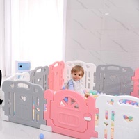 Contemporary Factory Large Plastic 8panels Baby Guardrail Playpen For Indoor Use