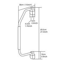 1 Pcs Modified Rv Anti-Slip Door Handle Safety Handrail Folding Handle Yacht Caravan Travel Trailer Camper Van Accessories