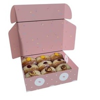 Pink Sweet Dessert Package Box Custom Design Pastry Bread Cake Doughnut Box with Insert