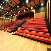Show Hall Retractable Platform System With Available Backrest / Handrail